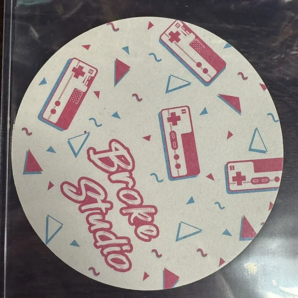 Broke Studio Nintendo NES Controller Pattern Coaster 90's Retro Gaming Art